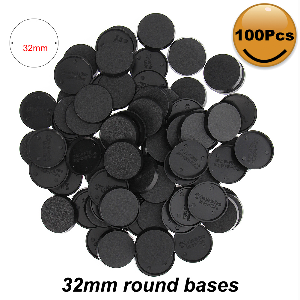 Action Figure Stand - MB432 Evemodel Minyatür Tabanlar 32mm Yuvarlak