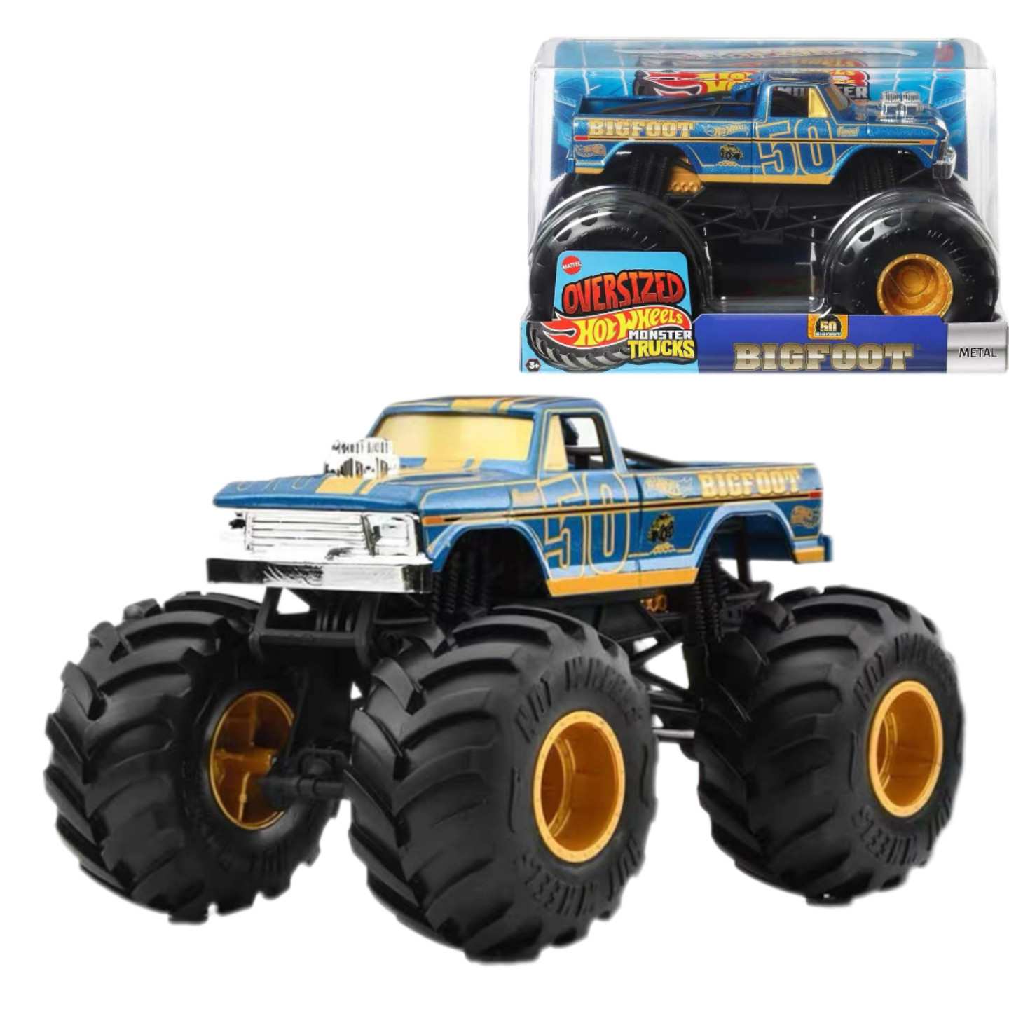 Hot Wheels Car Monster Trucks - Hot Wheels Monster Trucks Bigfoot 50.