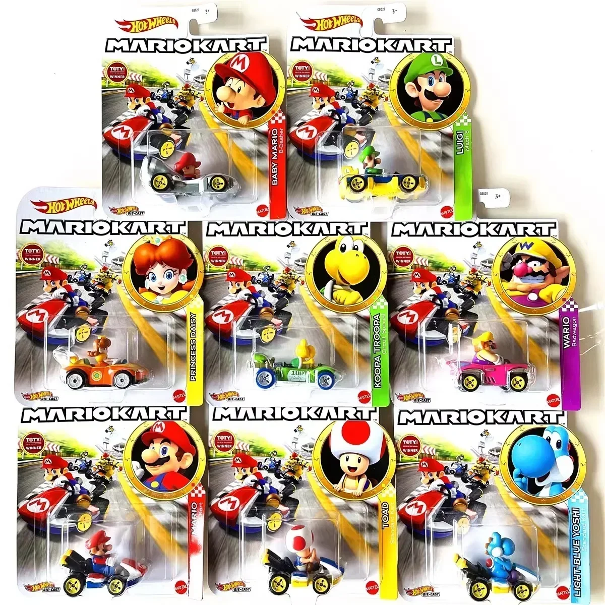 Hot Wheels Car Mainline - Orijinal sıcak tekerlekler Mario Kart 1: