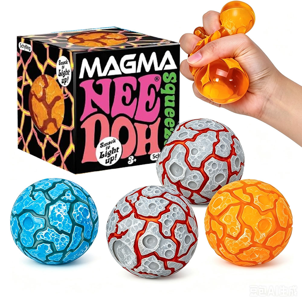 Fidget Cube Original - Yeni Ürün NeeDoh Simli Magma Topu