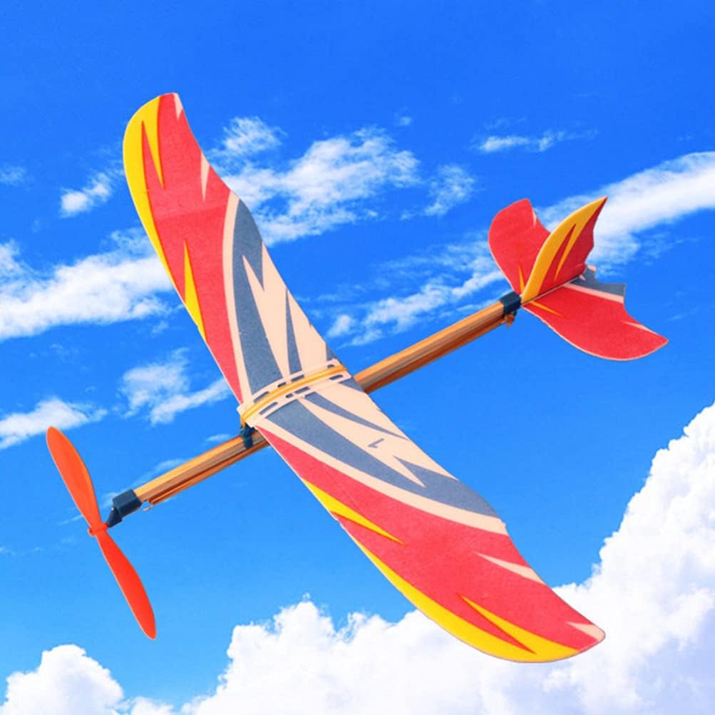 Model Airplane Plastic - 10 adet uçak modeli lastik bantla