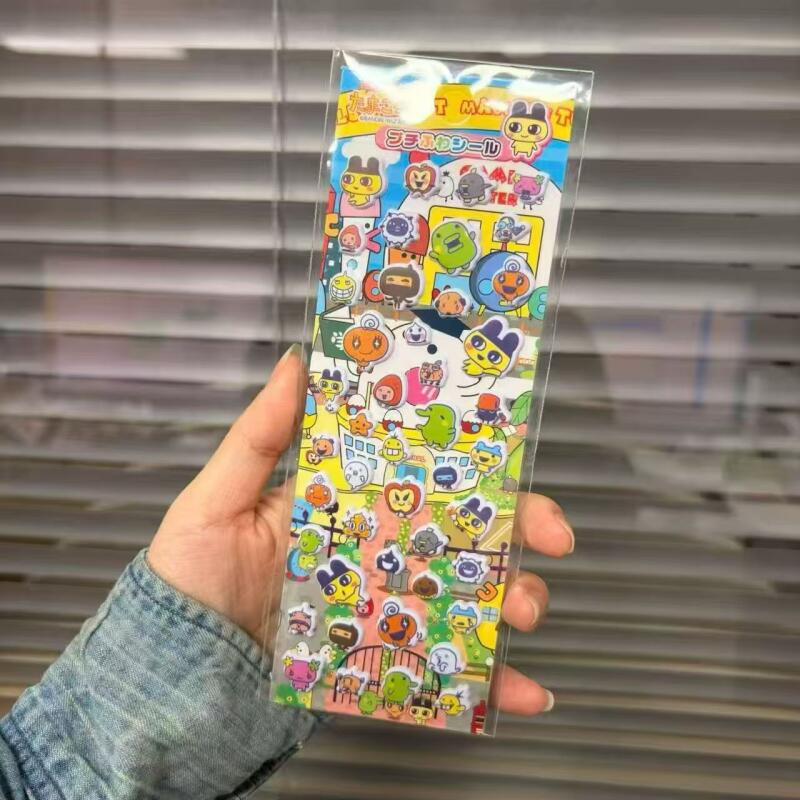 Bandai Model Tamagotchi - 6 adet Tamagotchi karikatür kabarcık çıkartmalar