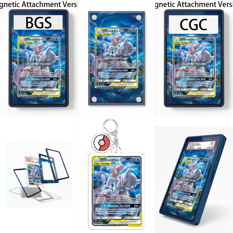 Display Case Acrylic - Pokemon TCG Mewtwo ve Mew GX