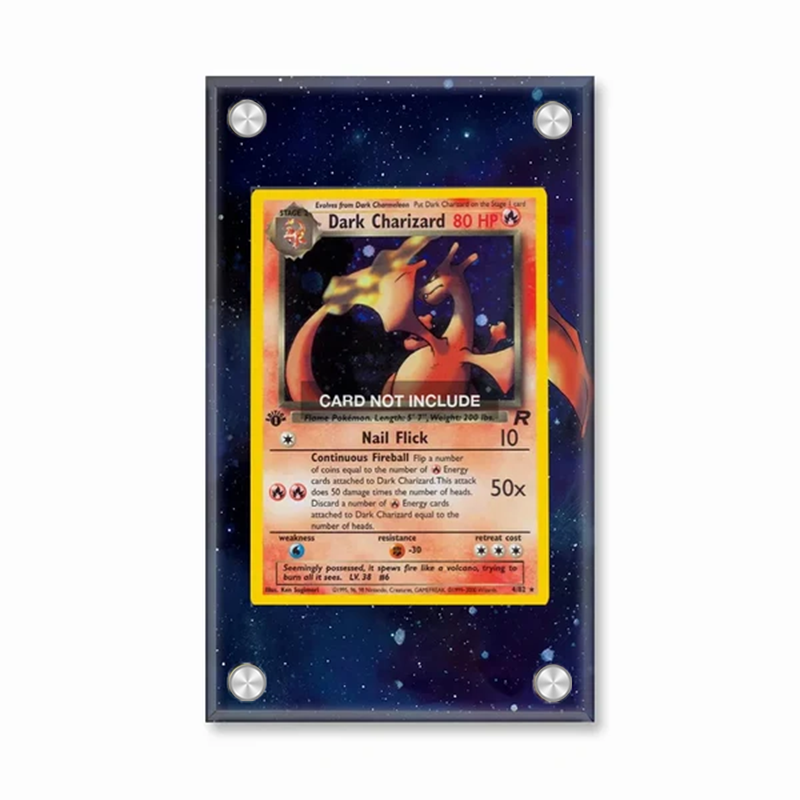 Pokemon TCG Rocket Dark Chariz - Display Case Acrylic incelemesi ve fiyatı